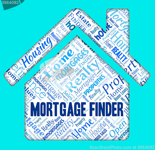 Image of Mortgage Finder Means Real Estate And Buying