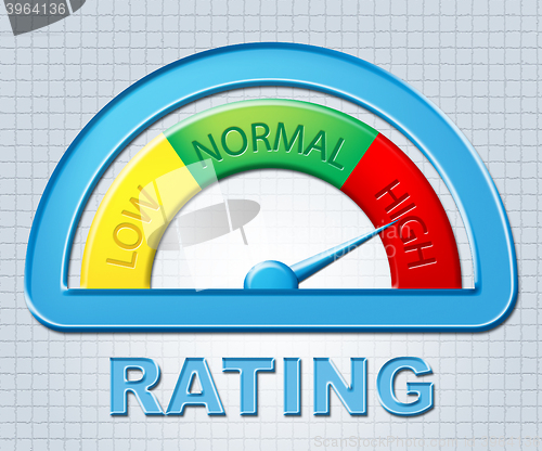 Image of High Rating Indicates Percentage Dial And Excess