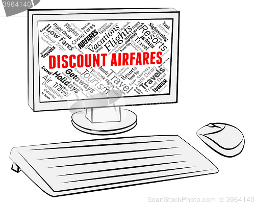 Image of Discount Airfares Indicates Current Price And Aircraft