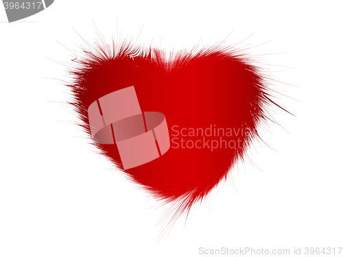 Image of fur heart