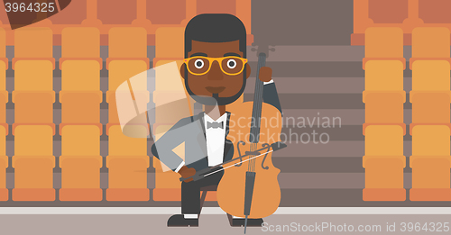 Image of Man playing cello.