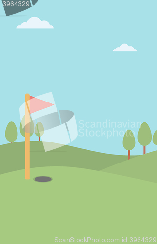 Image of Background of golf field.