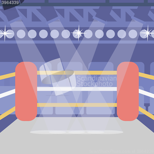 Image of Background of boxing ring.