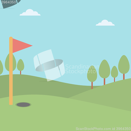 Image of Background of golf field.