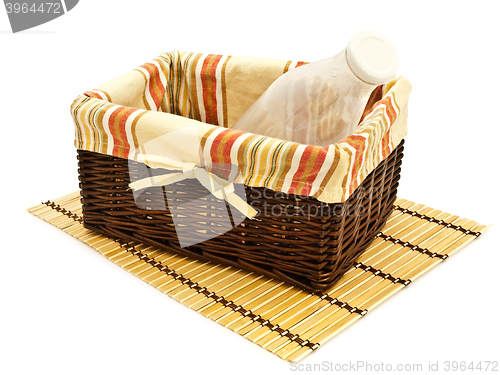 Image of Bottle In Basket