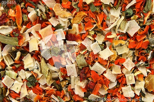 Image of Dried vegetables background