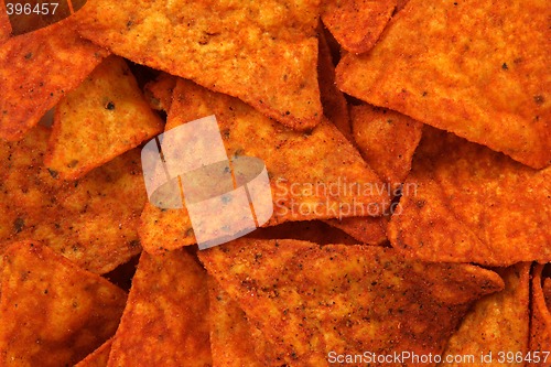 Image of Hot corn chips background