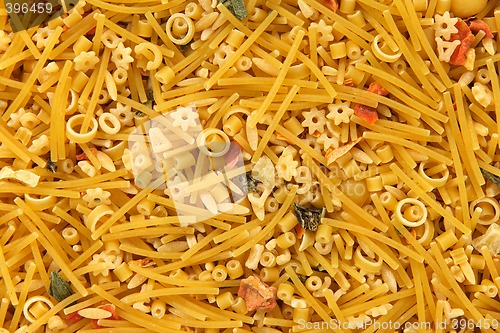 Image of Mixed noodles background