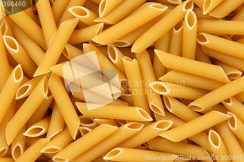 Image of Penne rigate pasta background