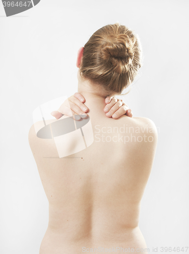 Image of Woman neck pain