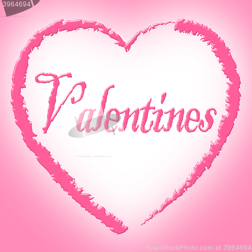 Image of Valentines Heart Shows Boyfriend Celebration And Celebrate
