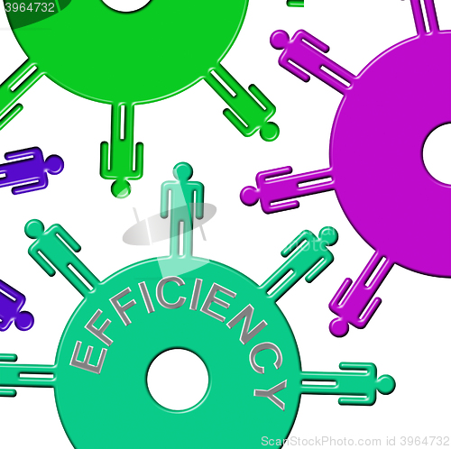 Image of Efficiency Cogs Indicates Gears Effectiveness And Gearbox