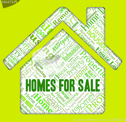 Image of Homes For Sale Indicates Residence Selling And House