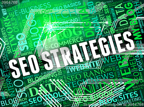 Image of Seo Strategies Represents Search Engine And Internet