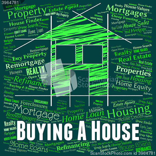 Image of Buying A House Represents Purchases Retail And Houses