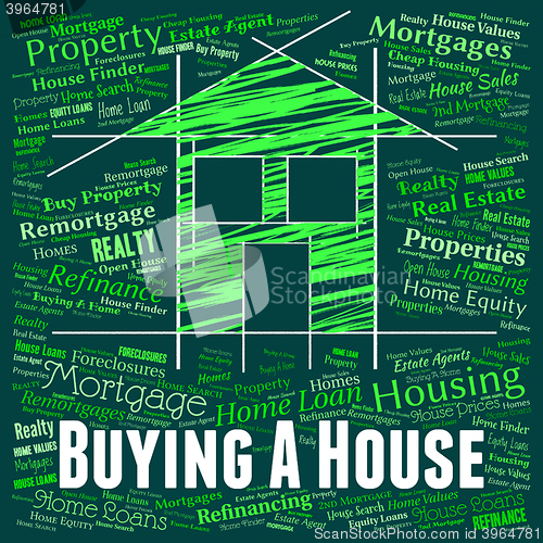 Image of Buying A House Represents Purchases Retail And Houses