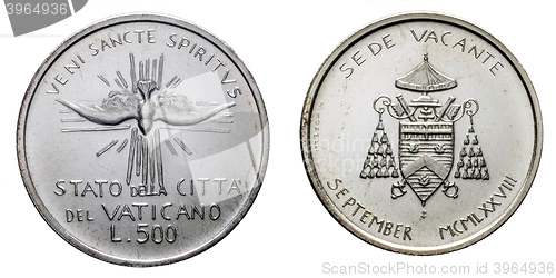 Image of Papal Vacant see 1978 september silver coin uncircoled