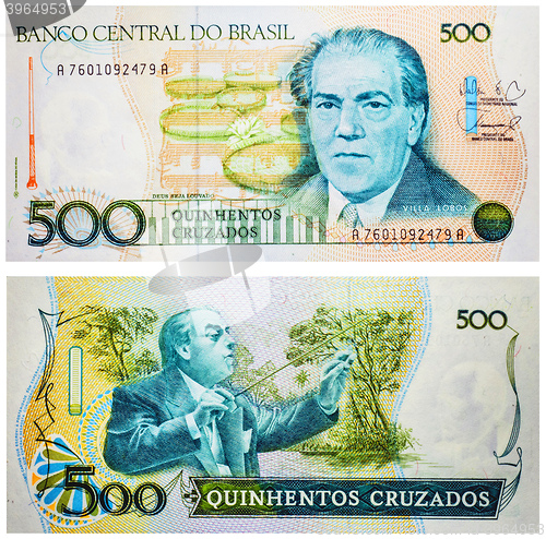 Image of Banknote 500 Cruzados Brasil 1986
