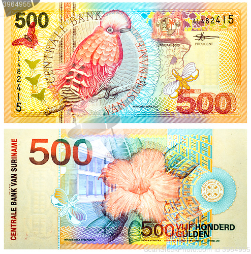 Image of Banknote 500 Gulden Suriname 2000