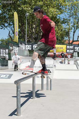 Image of Thiago Borges during the DC Skate Challenge