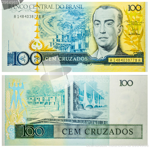 Image of Banknote 100 Cruzados Brasil 1986