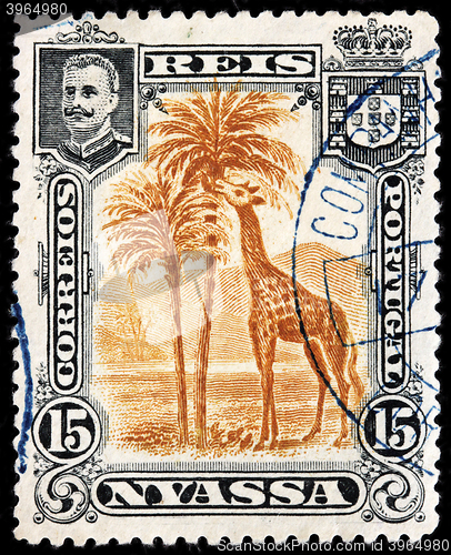 Image of Giraffe Nyassa Stamp