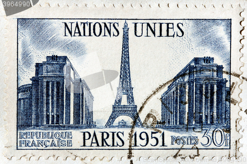 Image of Eiffel Tower Stamp