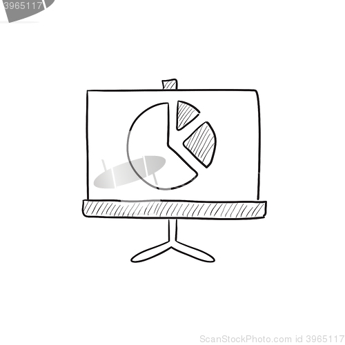 Image of Roller screen with the pie chart sketch icon.