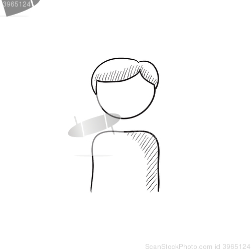 Image of Businessman sketch icon.
