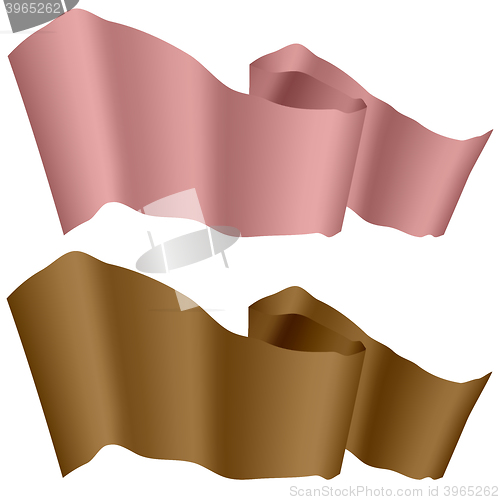 Image of  Pink and Brown Ribbons