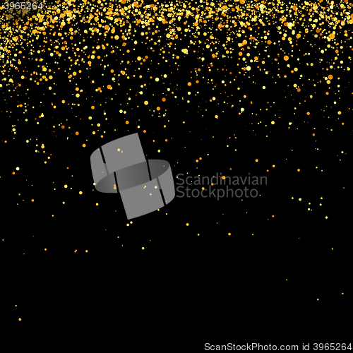 Image of Yellow Confetti Isolated