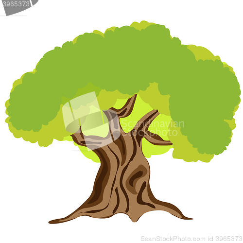 Image of Made someone look fat tree on white