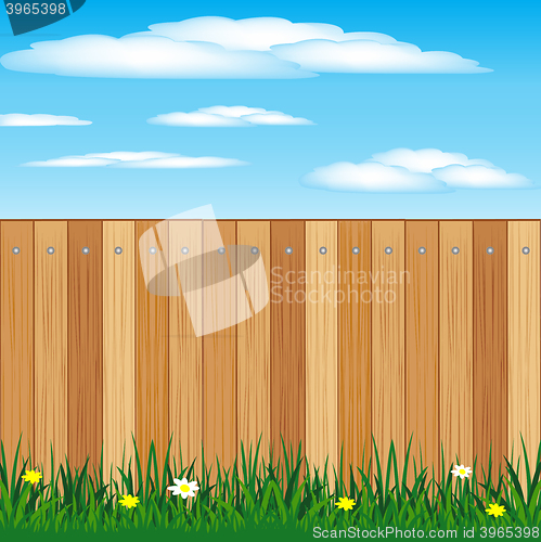 Image of Wooden fence