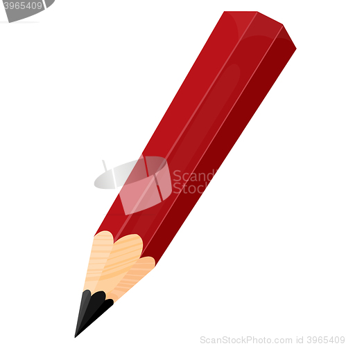 Image of Illustration of the pencil on white