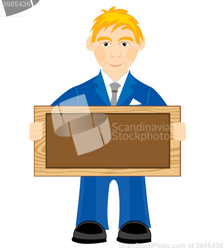 Image of Man with board