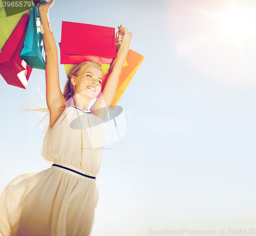 Image of woman with shopping bags