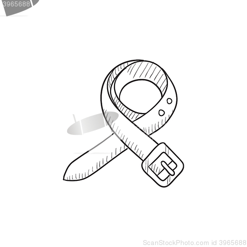 Image of Belt sketch icon.