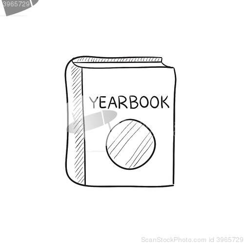 Image of Yearbook sketch icon.