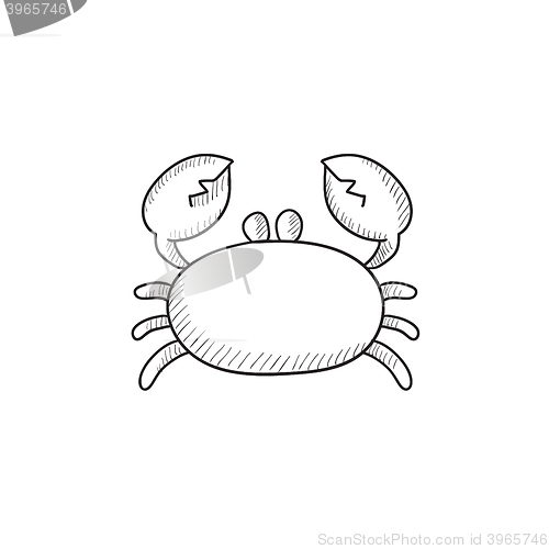 Image of Crab sketch icon.