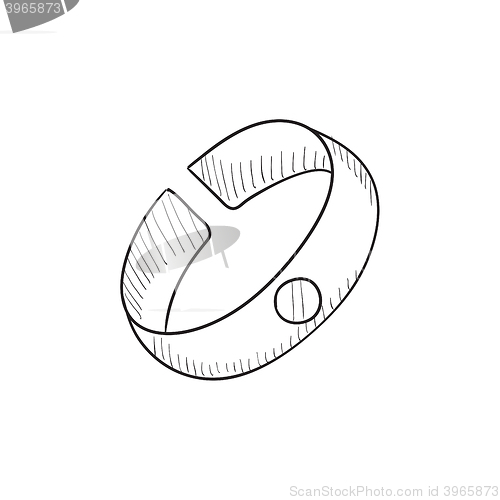 Image of Bracelet sketch icon.