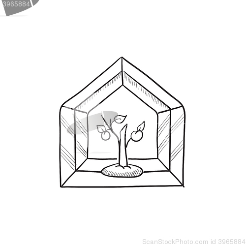 Image of Greenhouse sketch icon.