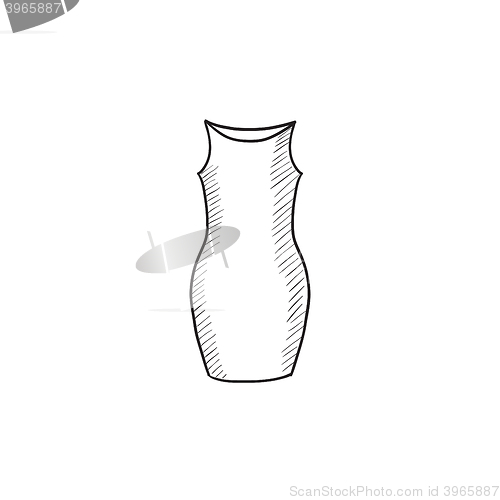 Image of Dress sketch icon.