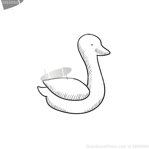 Image of Duck sketch icon.