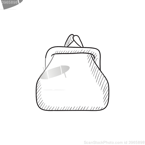 Image of Purse sketch icon.