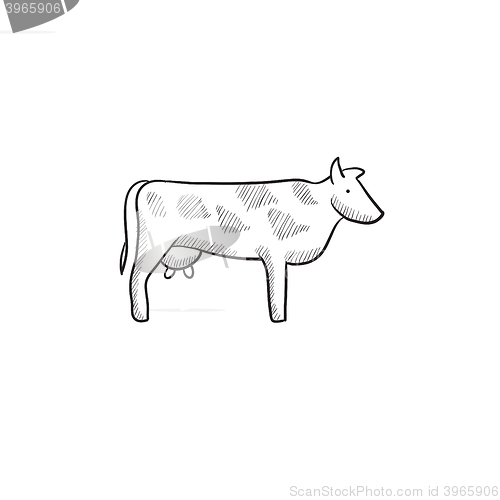 Image of Cow sketch icon.