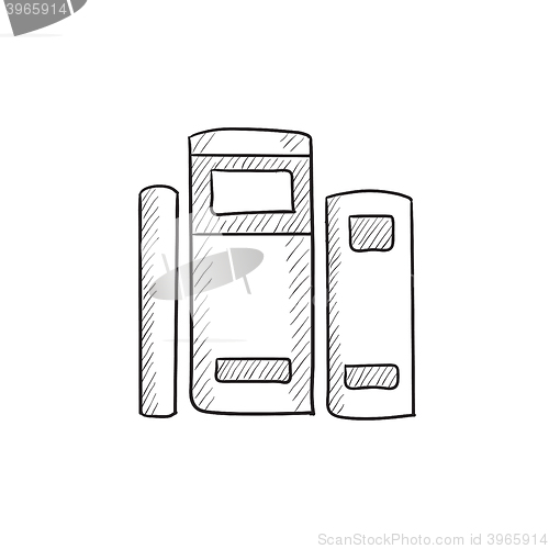 Image of Books sketch icon.