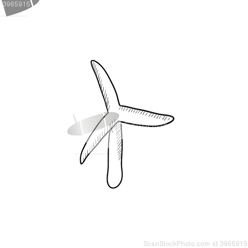 Image of Windmill sketch icon.