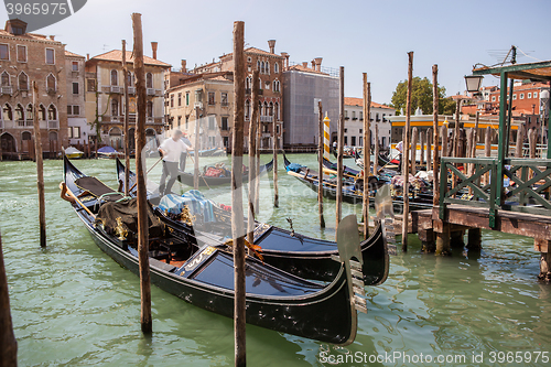 Image of gondolas in Venice