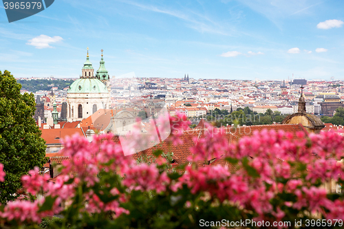 Image of View on the Prague with St. Nicholas\' Cathedral