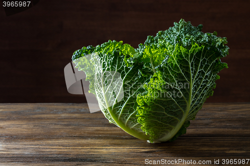 Image of Single head of Savoy cabbage